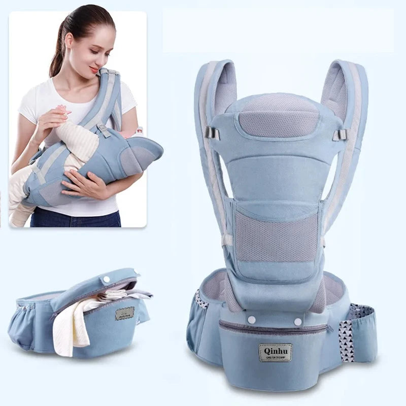 3-in-1 baby carrier with carrier mode hip seat mode and combined mode