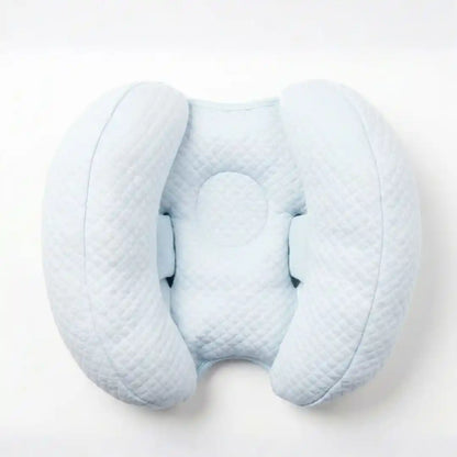 Butterfly infant head support cushion in blue for prams and strollers