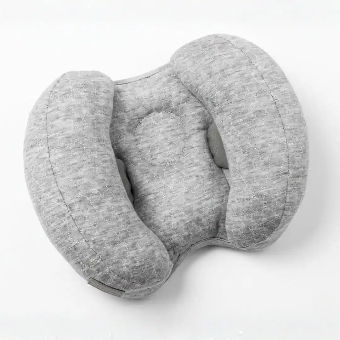 Butterfly infant head support cushion in grey for everyday stroller outings