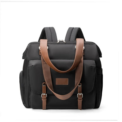 Nappy Bag with shoe compartment Black Serene Mama Store