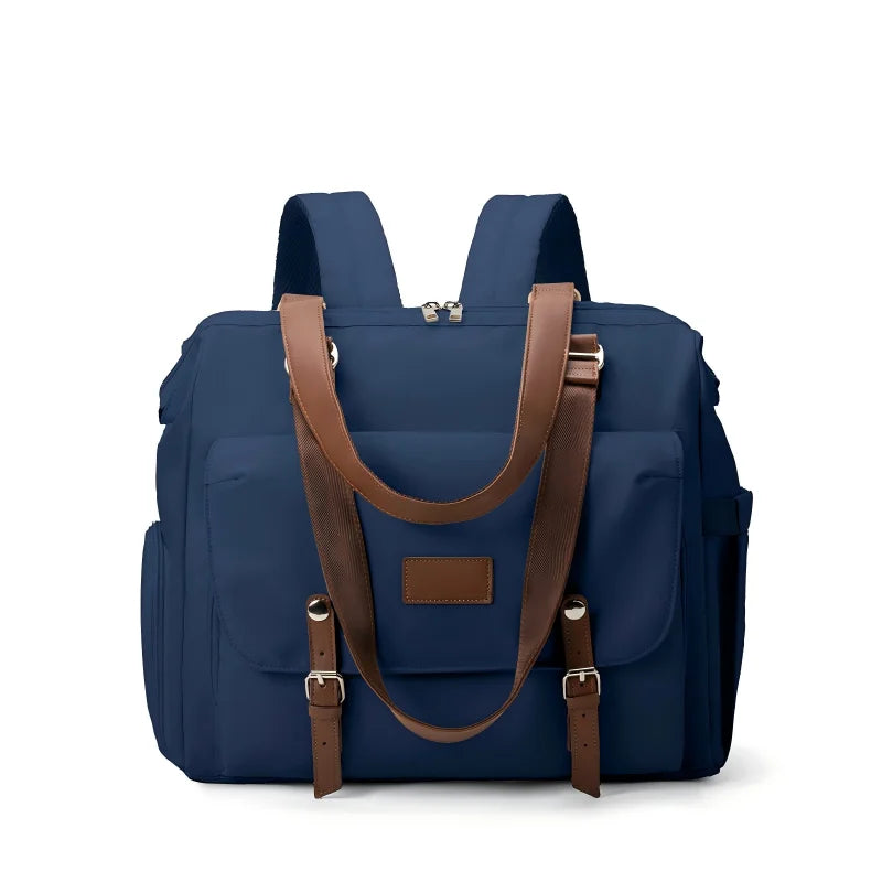 Nappy Bag with shoe compartment Blue Serene Mama Store