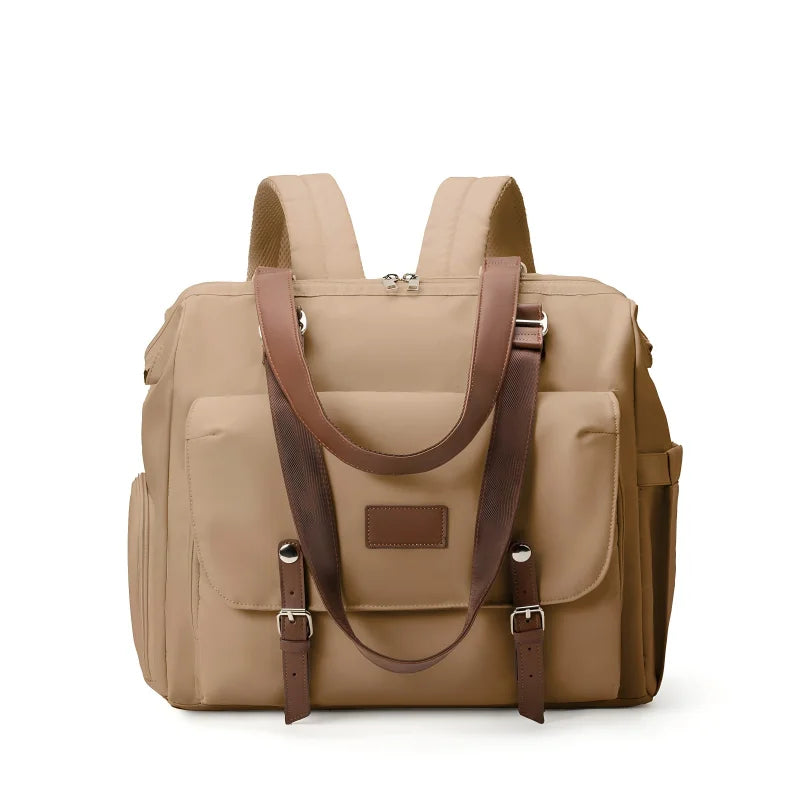 Nappy Bag with shoe compartment Khaki Serene Mama Store